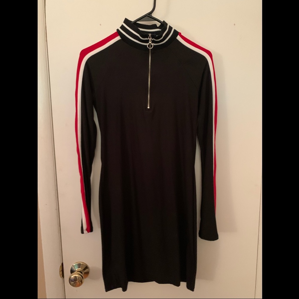 Black zip up Dress